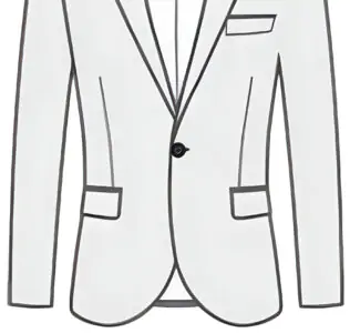 ONE BUTTON SUIT JACKET SINGLE BREASTED