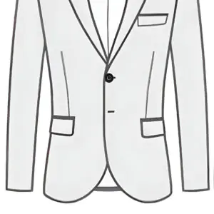 TWO BUTTON SINGLE BREASTED SUIT JACKET