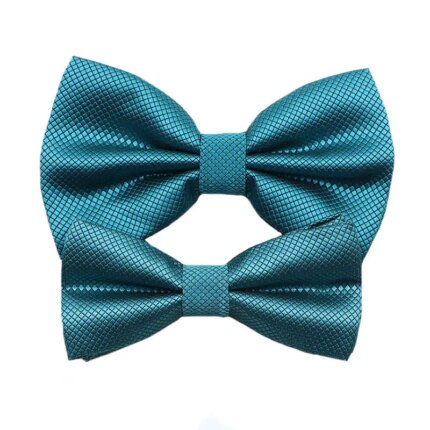 Vito Scarlatti's Teal Two Pack Silk Bow Tie Set